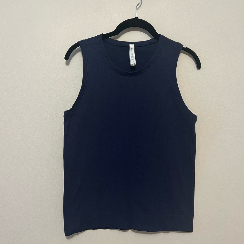 Athleta In Motion Seamless Navy Tank Size Petite Small